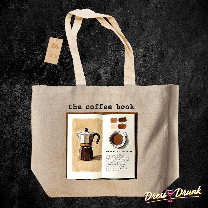 Tote  Bag Coffee Book