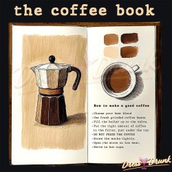 Tote  Bag Coffee Book