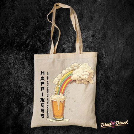 Tote Bag Happiness is at the end of the Rainbow